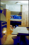 Sleeping in the caravan